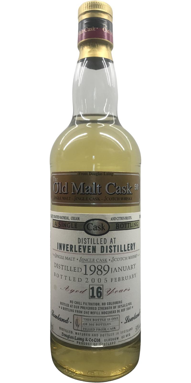 Inverleven 1989 DL  The Old Malt Cask