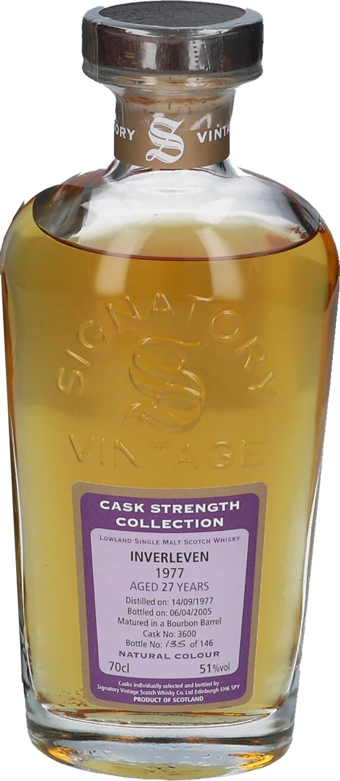 Inverleven 1977 SV  Cask Strength Collection