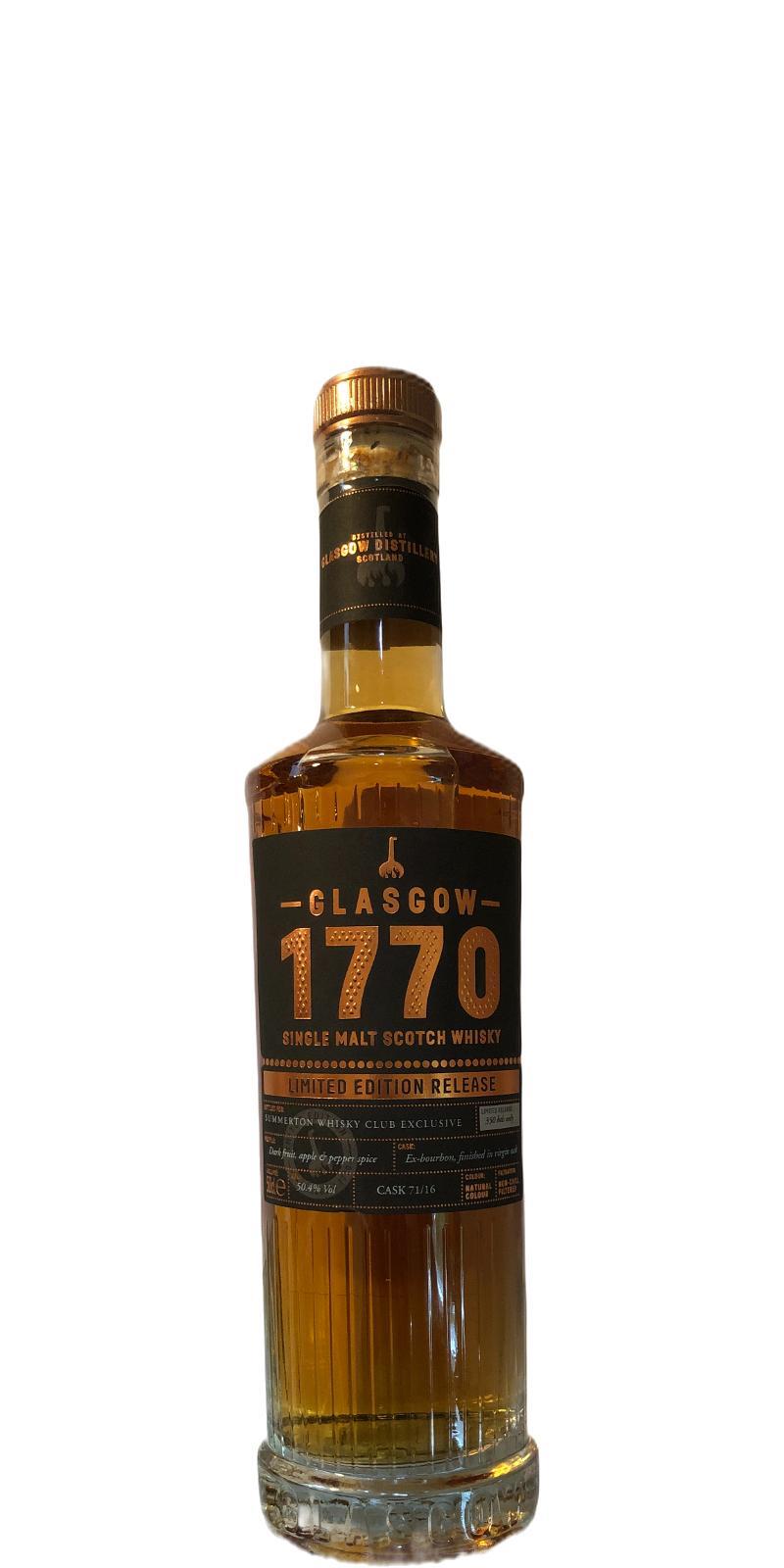 1770 Glasgow 2016 Limited Edition Release