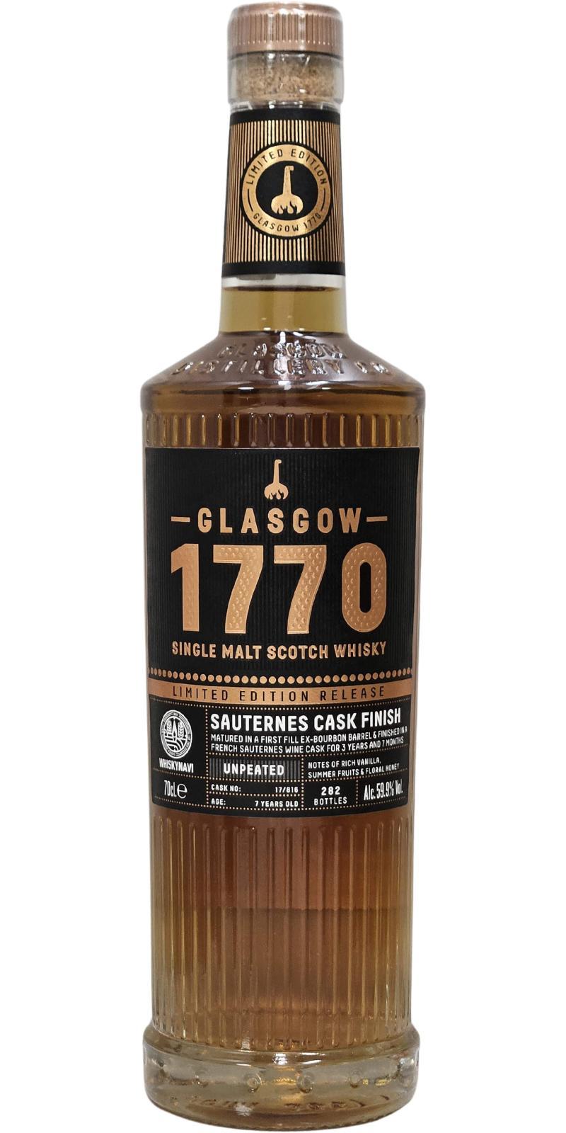 1770 Glasgow 2017 Limited Edition Release