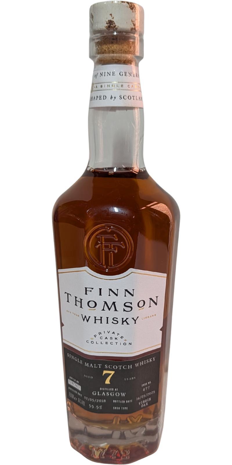 Glasgow Distillery 2018 FnTs Private Cask Collection