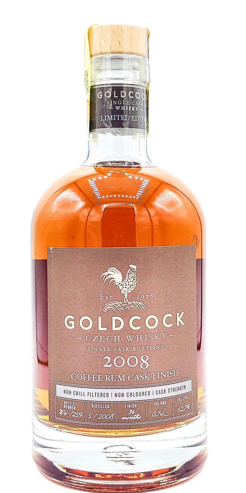 Gold Cock 2008  Coffee Rum Finish