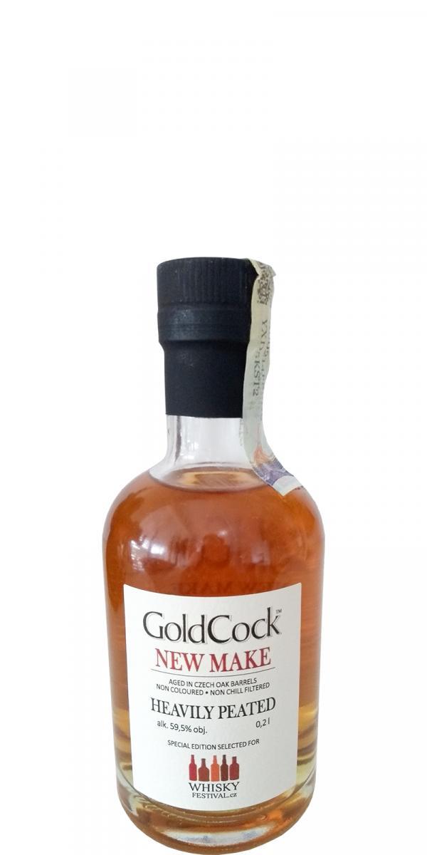 Gold Cock New Make Heavily Peated  WhiskyFestival.cz