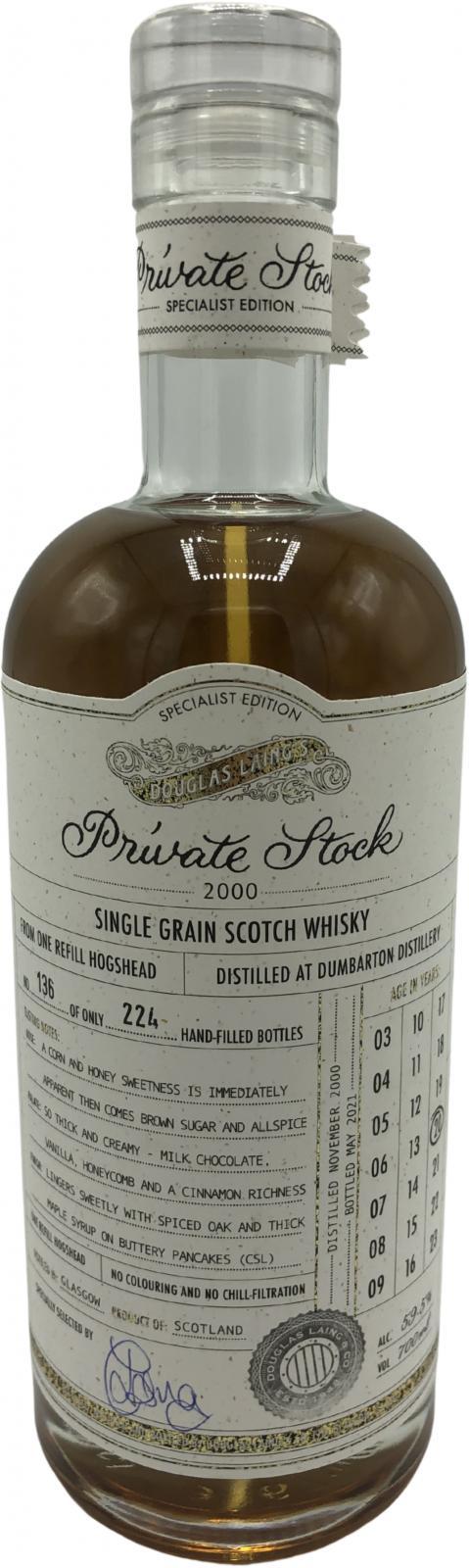 Dumbarton 20-year-old DL  Private Stock