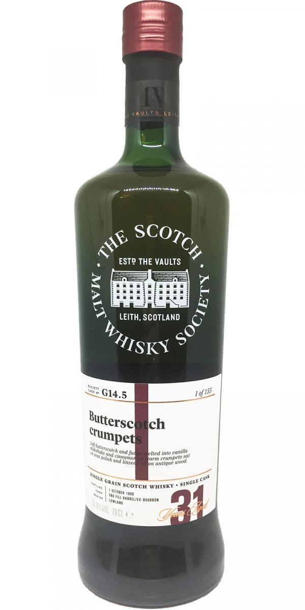 Dumbarton 1986 SMWS G14.5  Butterscotch crumpets