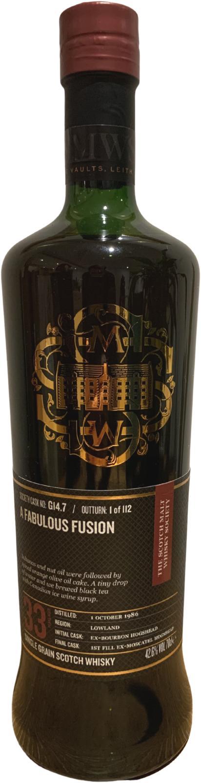 Dumbarton 1986 SMWS G14.7  A fabulous fusion