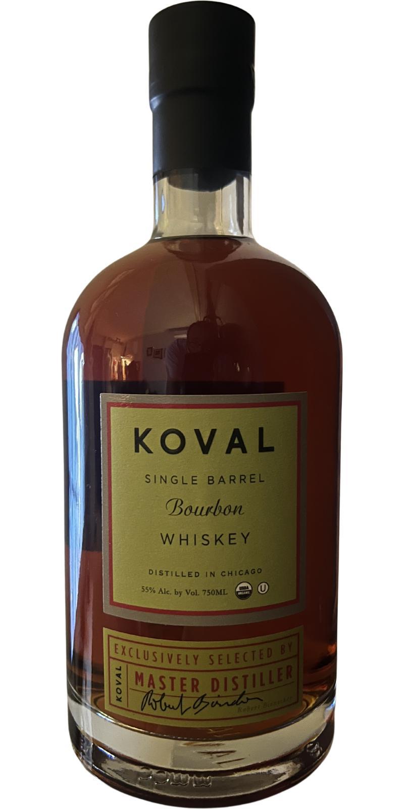 Koval Single Barrel Bourbon  Exclusively Selected by Master Distiller