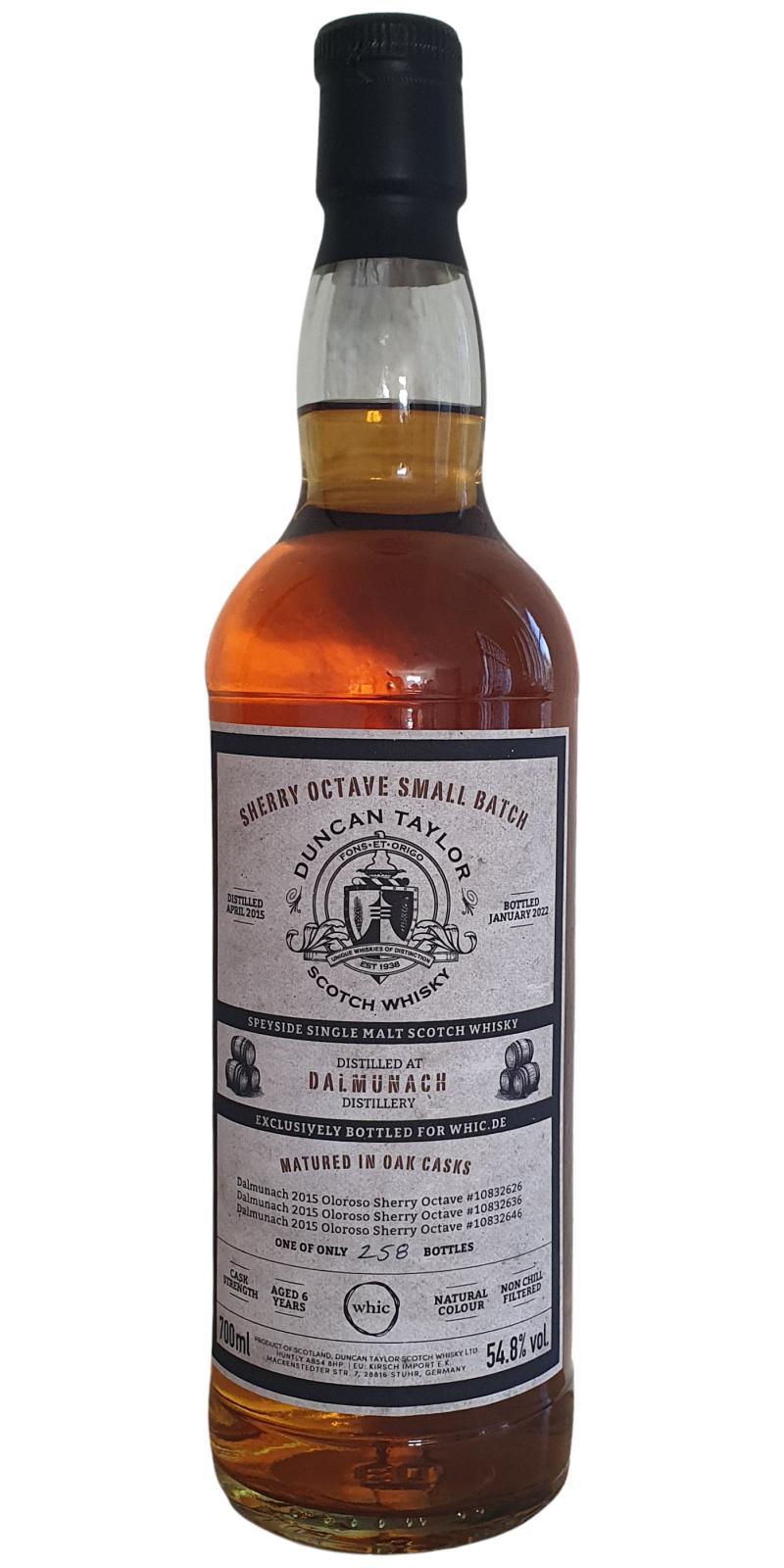 Dalmunach 2015 DT  Sherry Octave Small Batch
