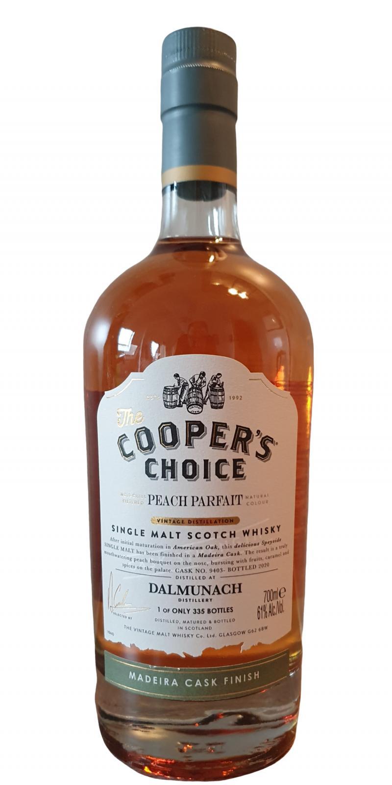 Dalmunach Peach Parfait VM  The Cooper's Choice