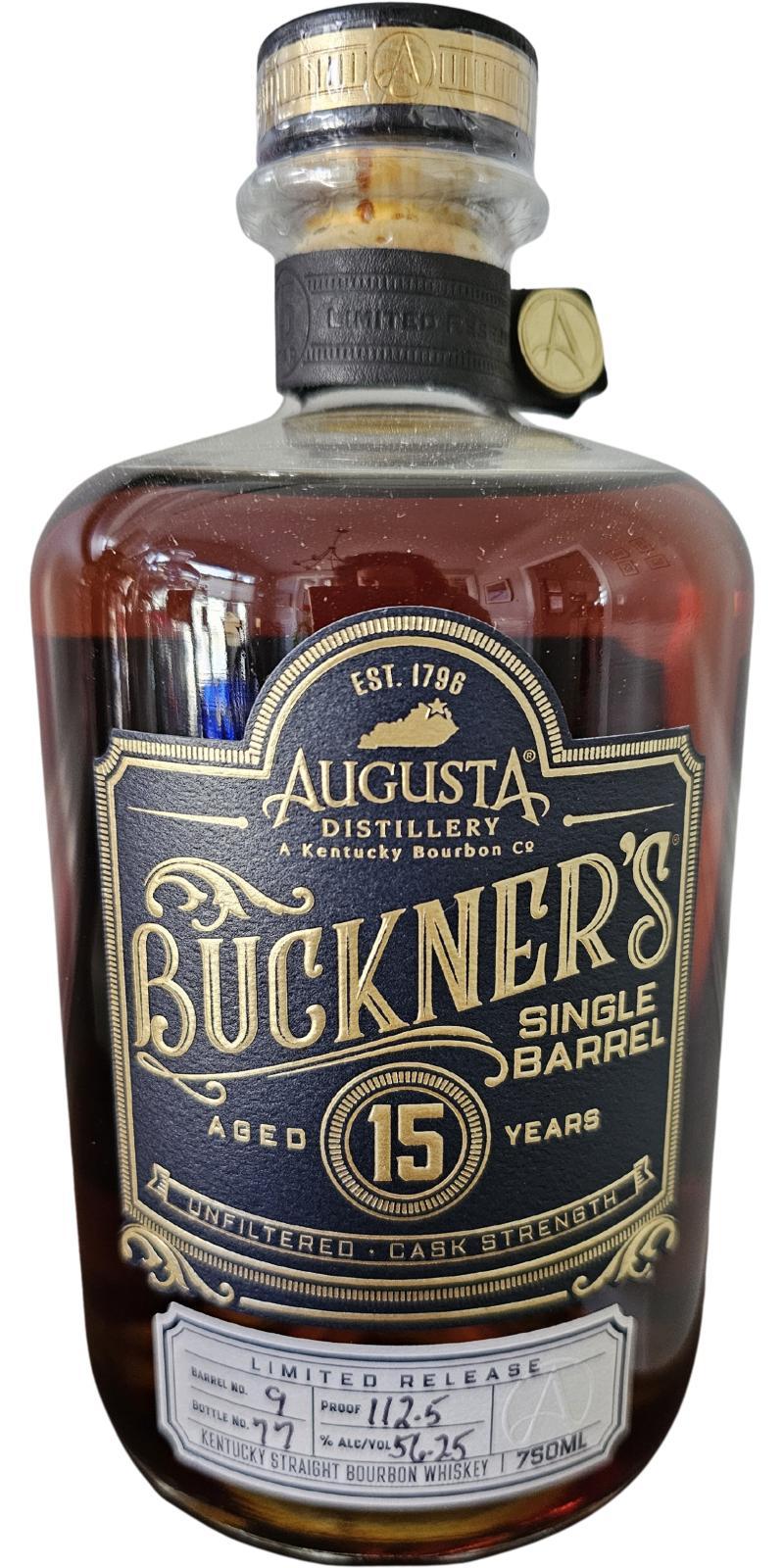 Buckner's 15-year-old Limited Edition - Cask Strength