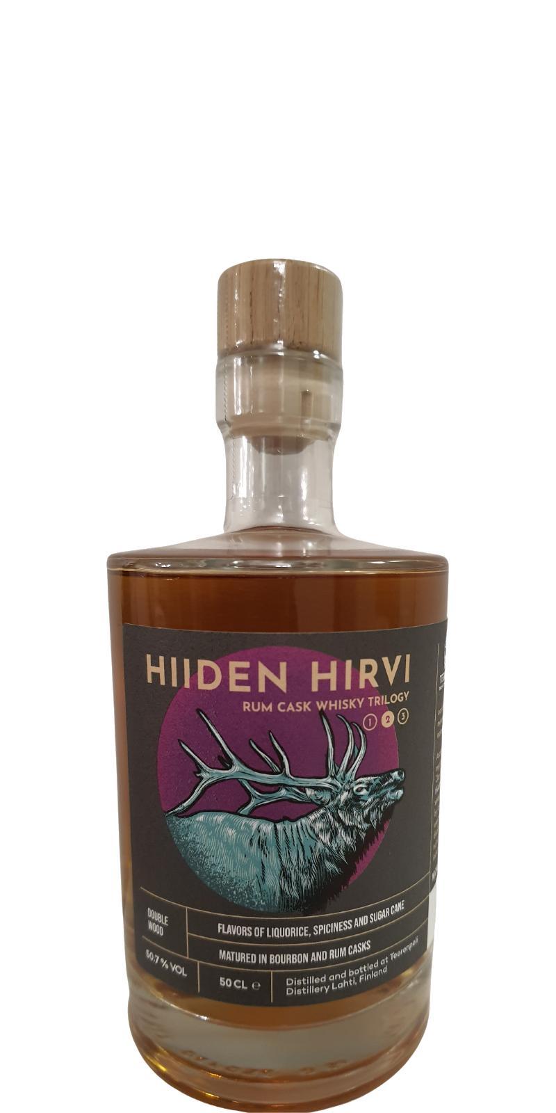Teerenpeli Hiiden Hirvi  Rum Cask Whisky Trilogy