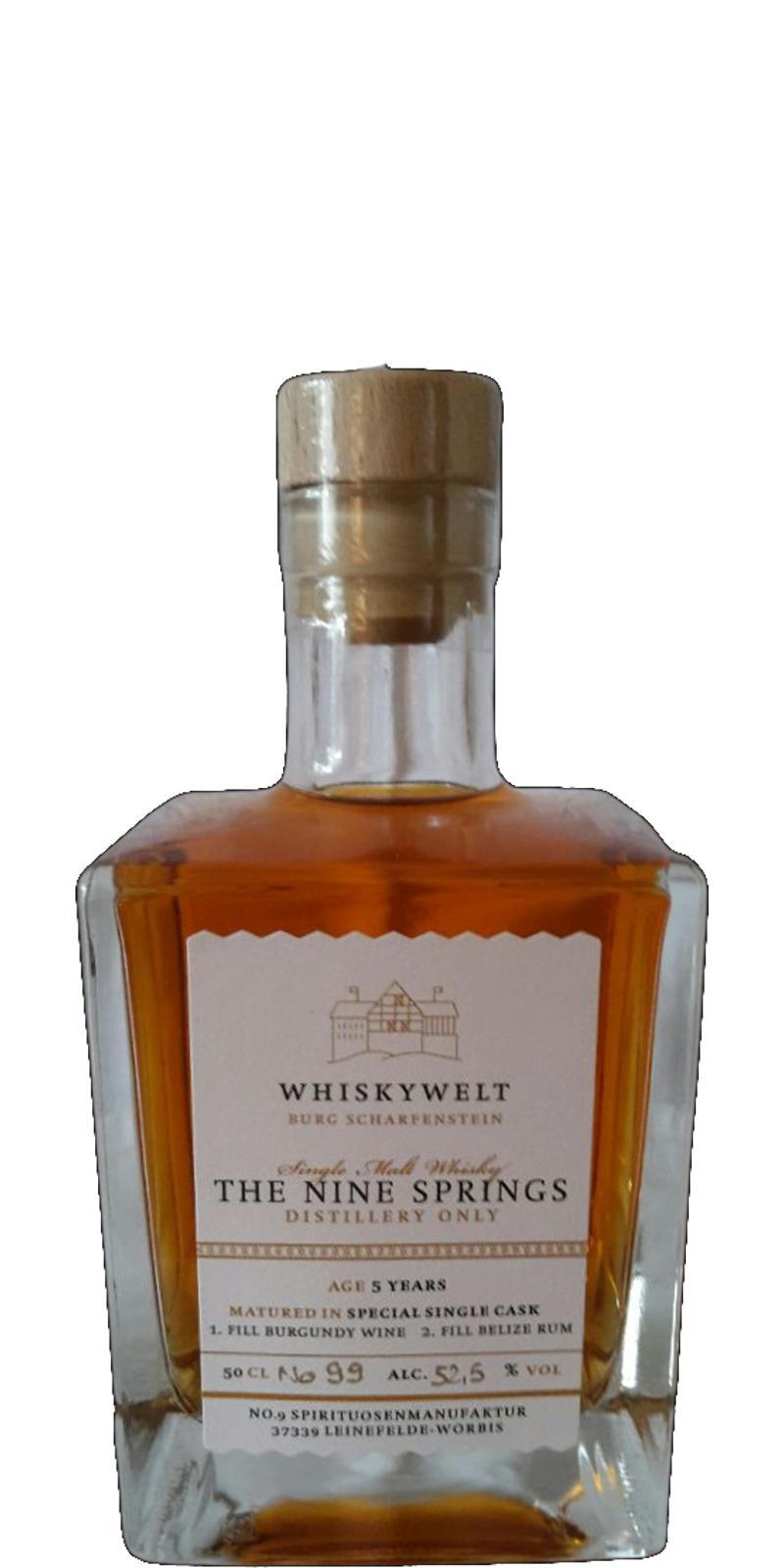 The Nine Springs 05-year-old WHISKYWELT Burg Scharfenstein