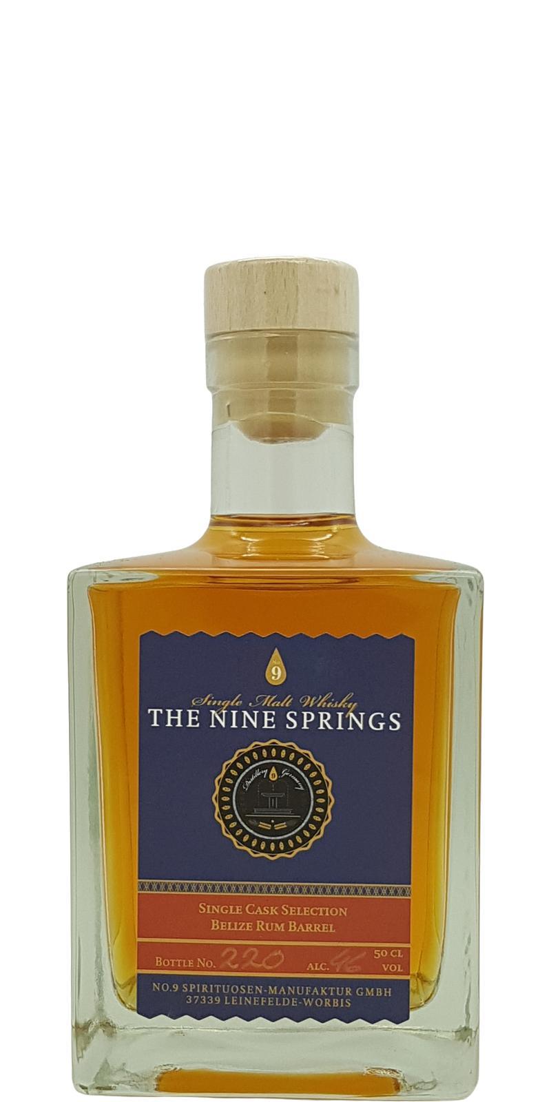 The Nine Springs Single Cask Selection Rum