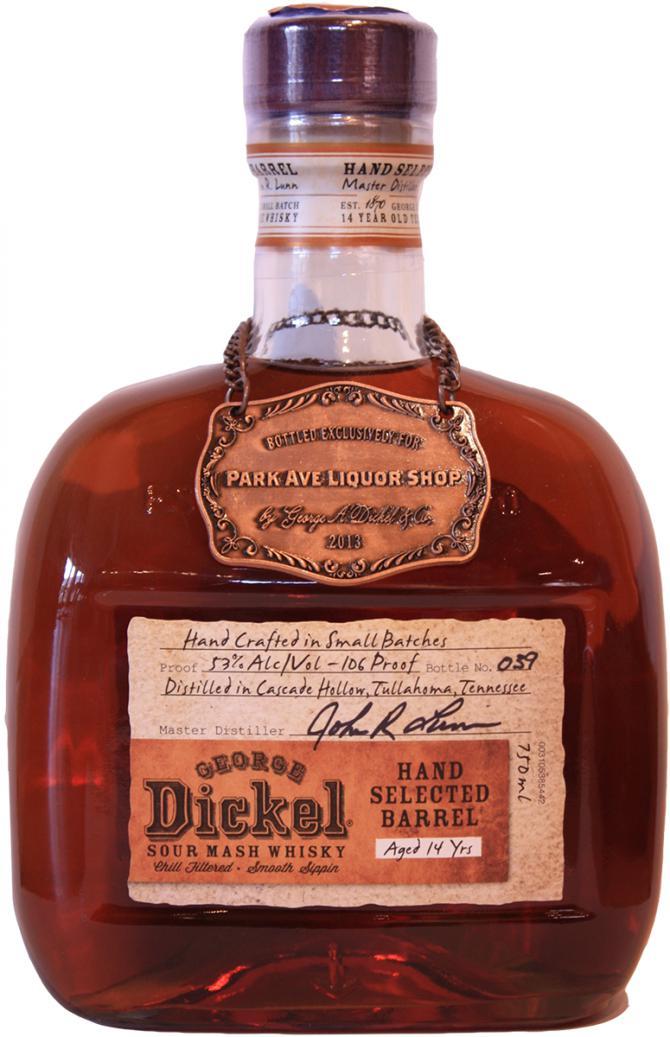 George Dickel 14-year-old  Hand Selected Barrel