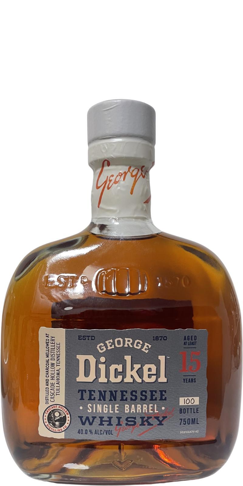 George Dickel 15-year-old  Single Barrel