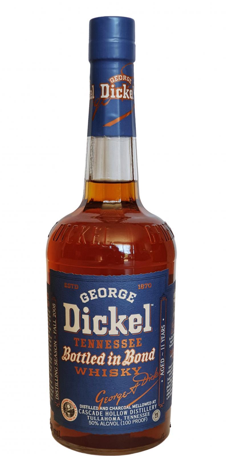 George Dickel 2008  Bottled in Bond - No. 2