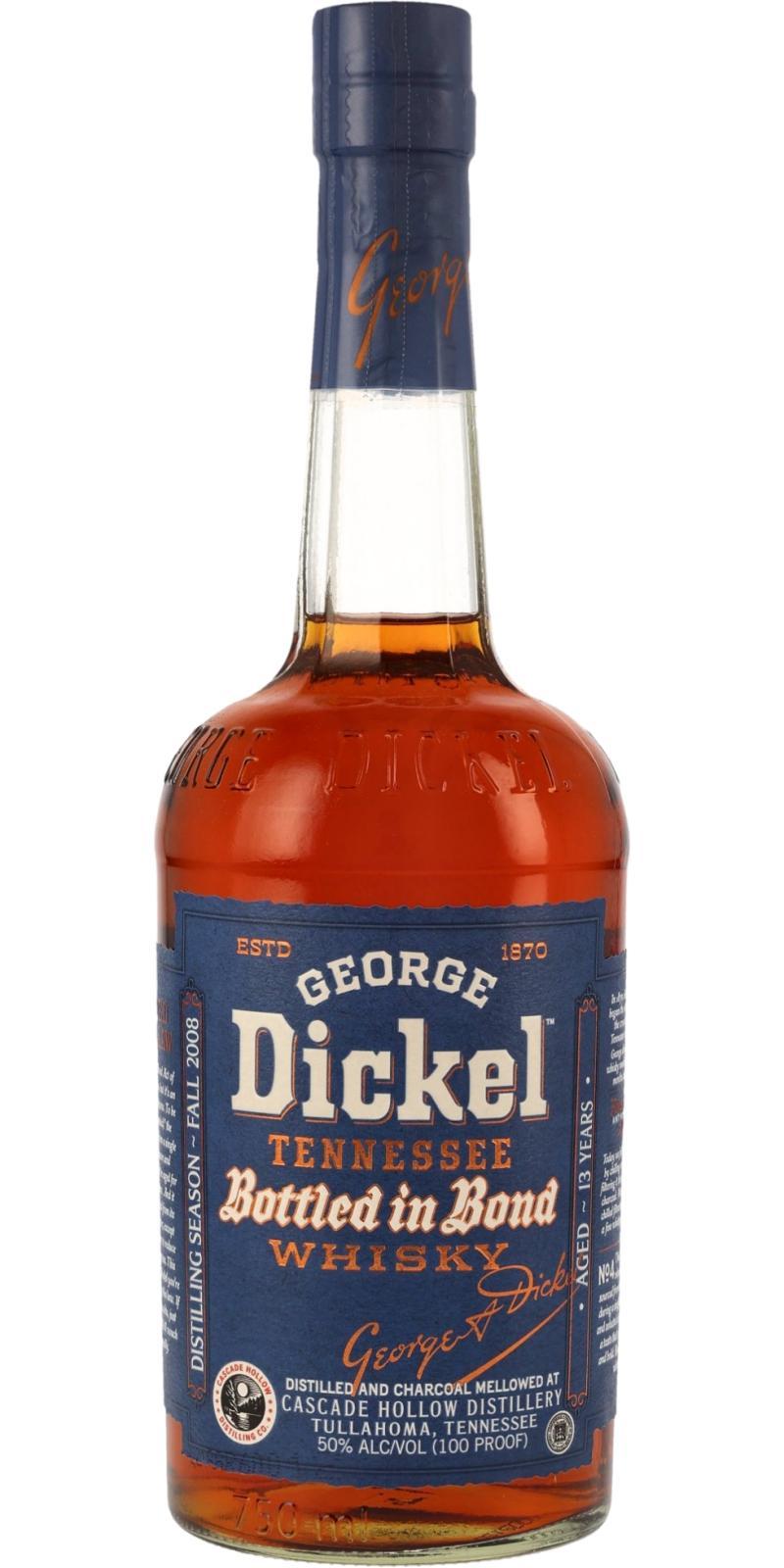 George Dickel 2008  Bottled-in-Bond - No. 4