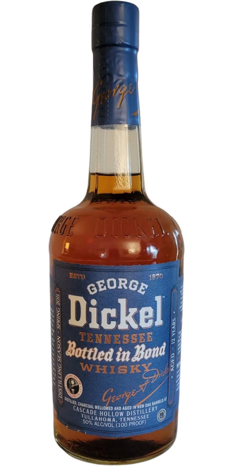 George Dickel 2011  Bottled in Bond No. 5