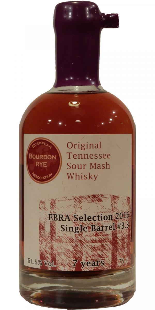 Original Tennessee Sour Mash Whisky 2008 EBRA  EBRA Selection 2016