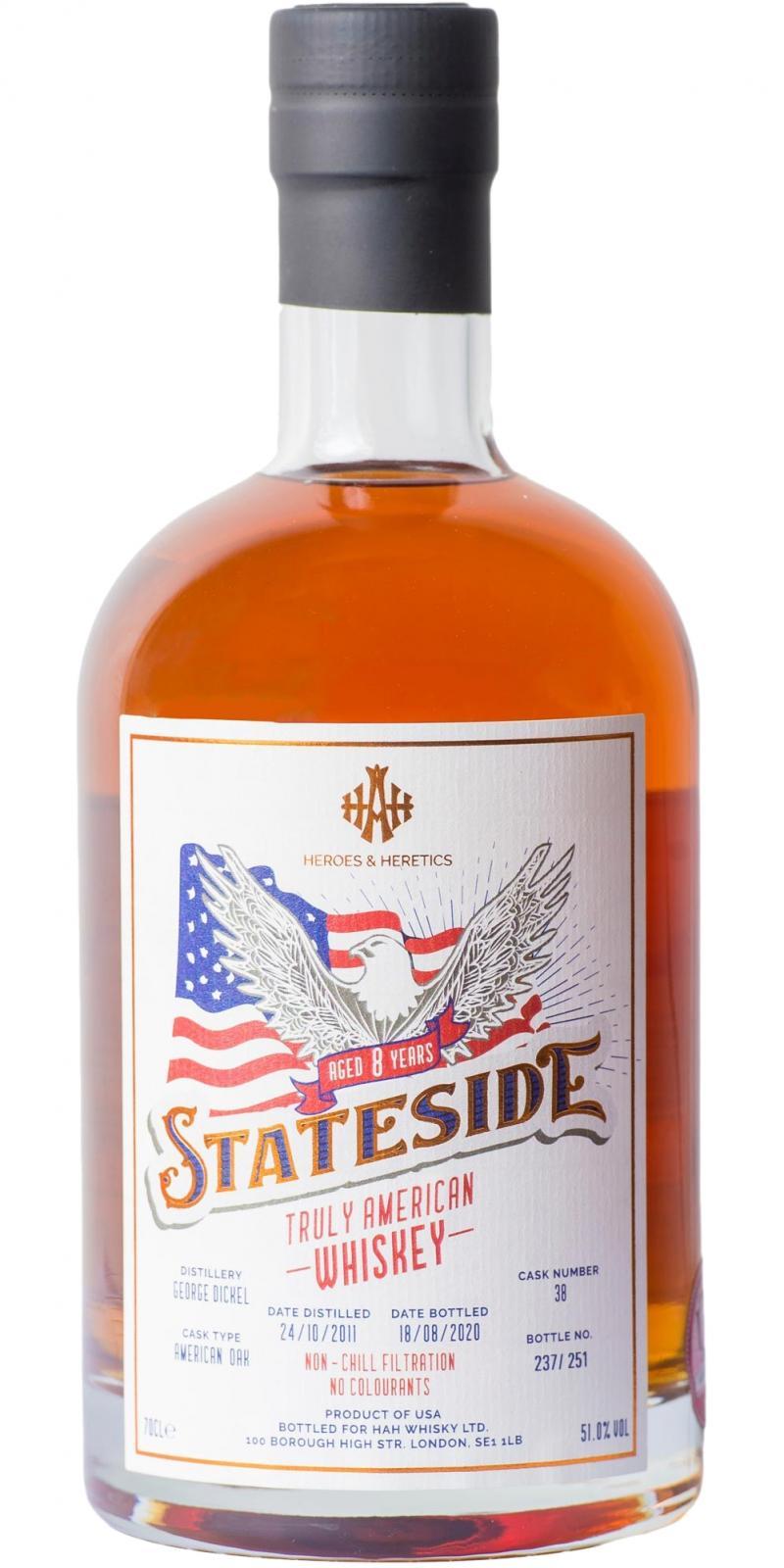 George Dickel 08-year-old HAH  Stateside