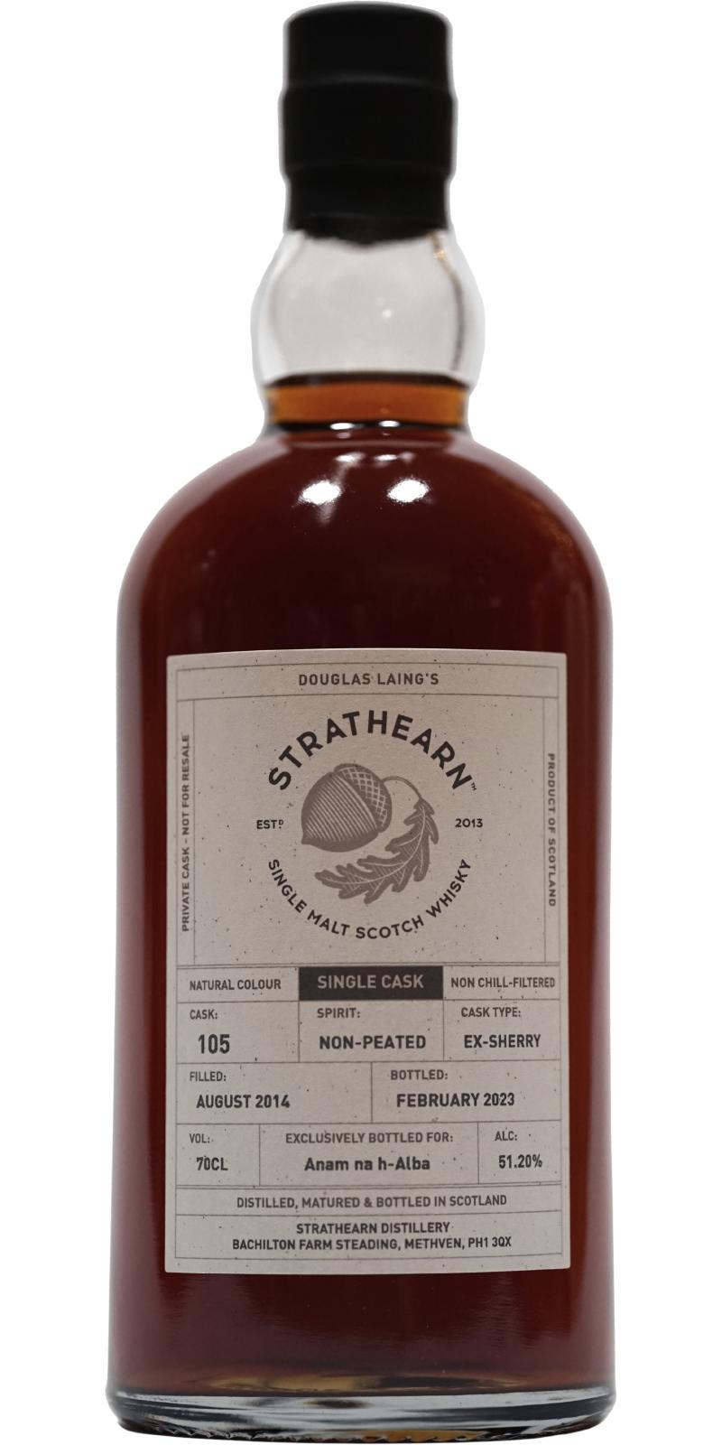 Strathearn 2014  Private Cask