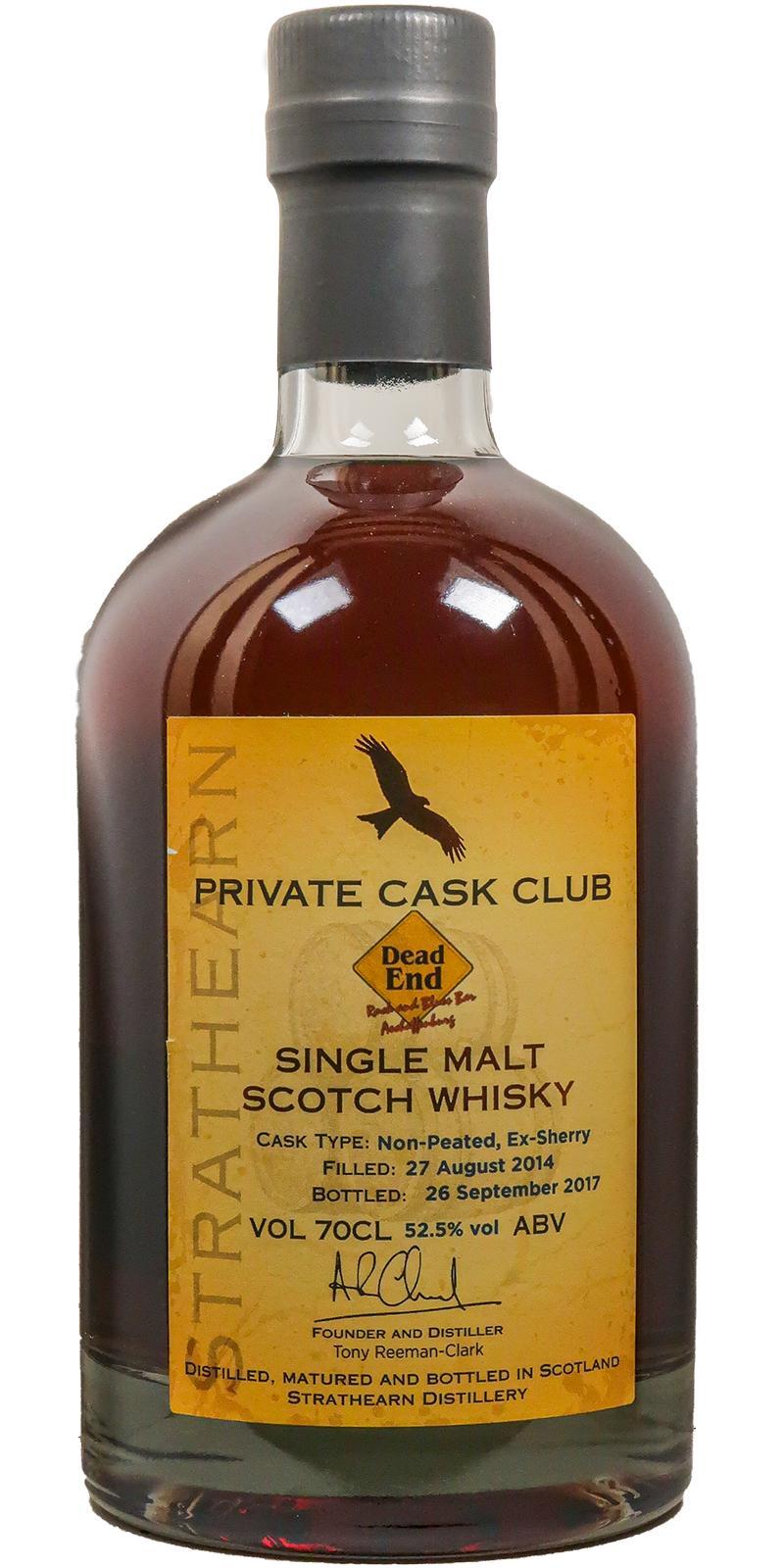 Strathearn 2014  Private Cask Club