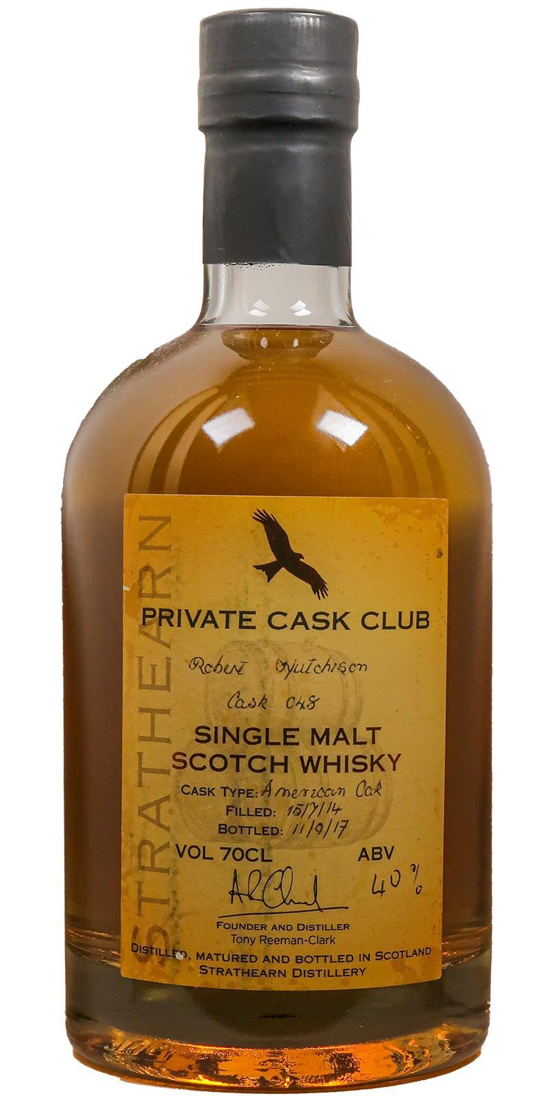 Strathearn 2014  Private Cask Club
