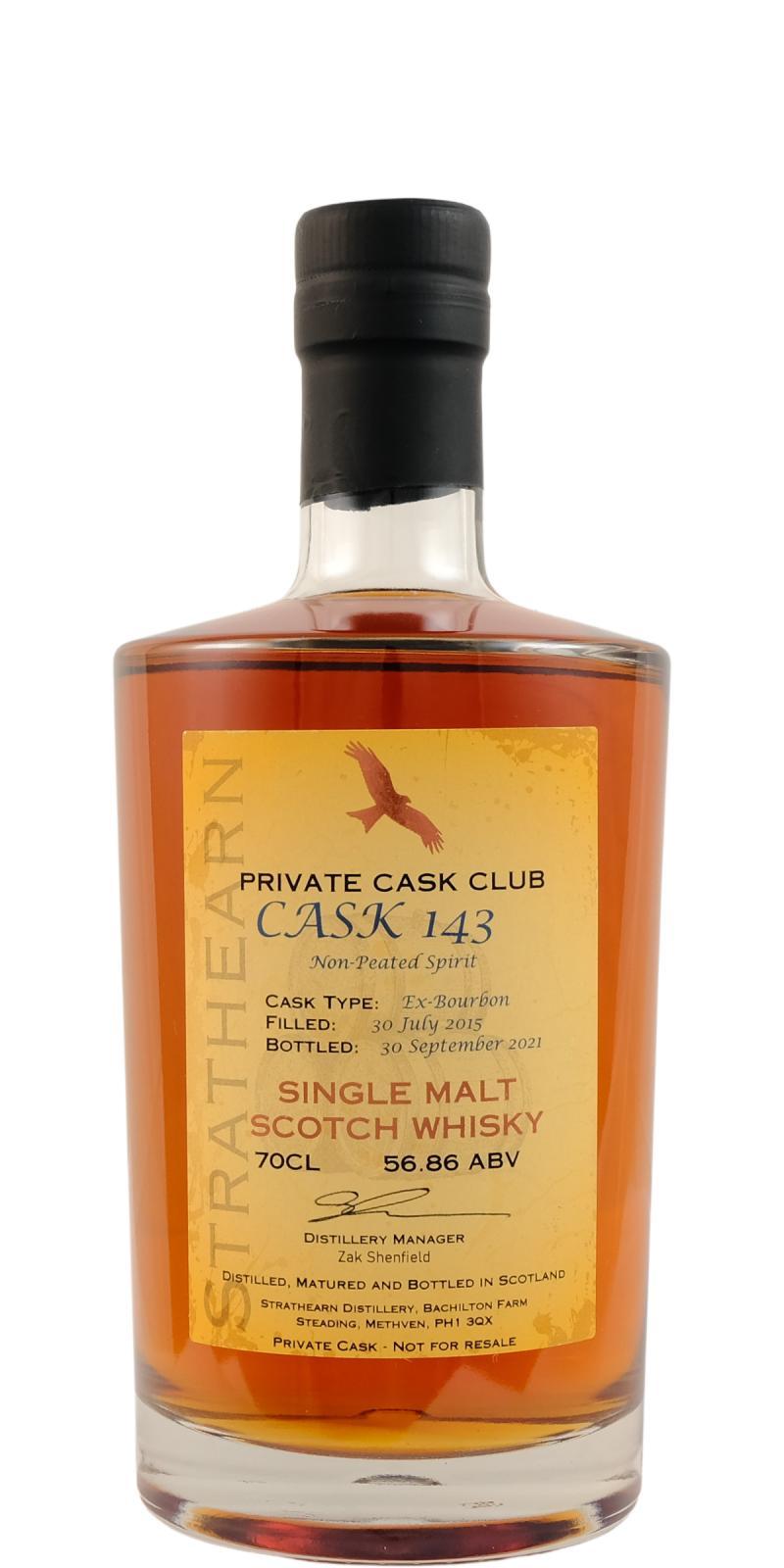 Strathearn 2015  Private Cask Club