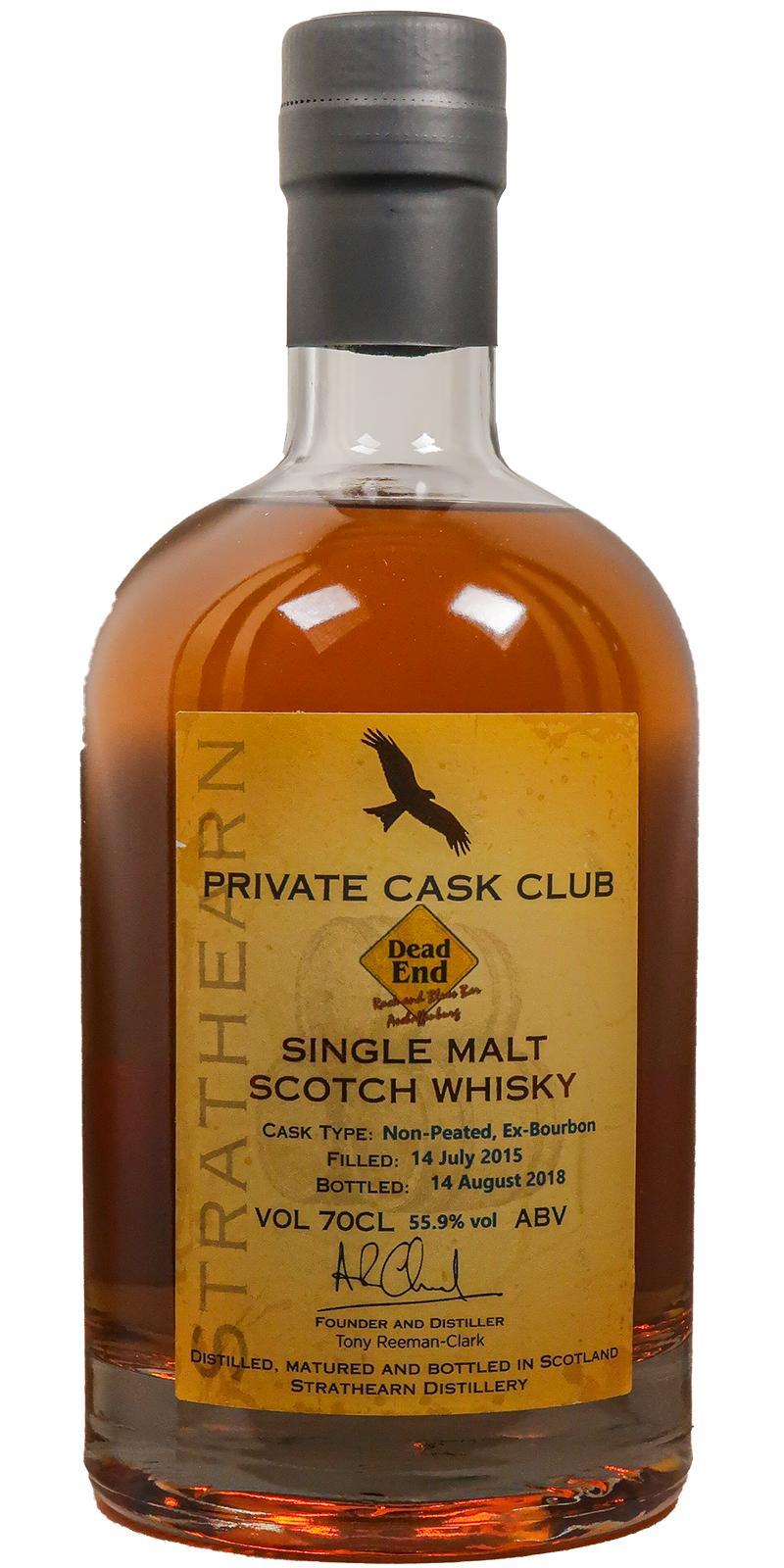 Strathearn 2015  Private Cask Club