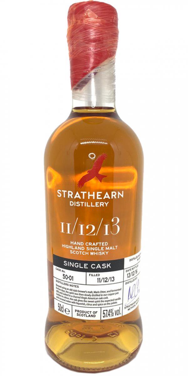 Strathearn Inaugural Single Cask Bottling  1st Single Cask