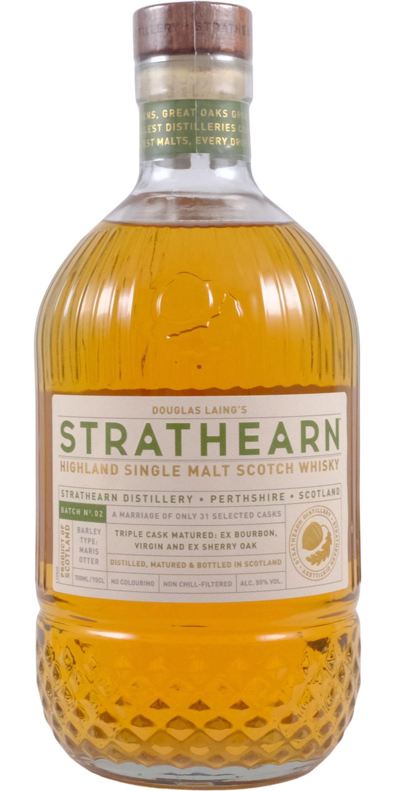 Strathearn Single Malt  Batch No. 02