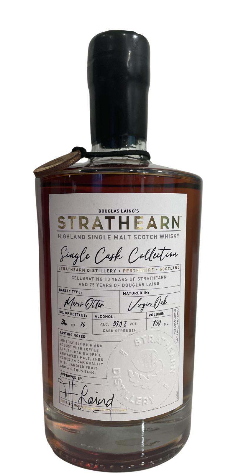 Strathearn Celebrating 75th Anniversary DL  Single Cask Collection