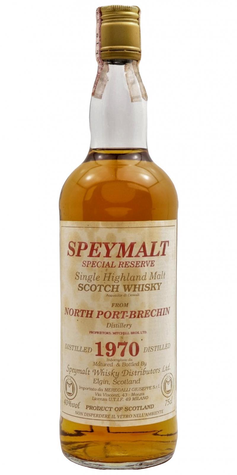 North Port 1970 Brechin GM  Speymalt Special Reserve - Speymalt Whisky Distributors Ltd.