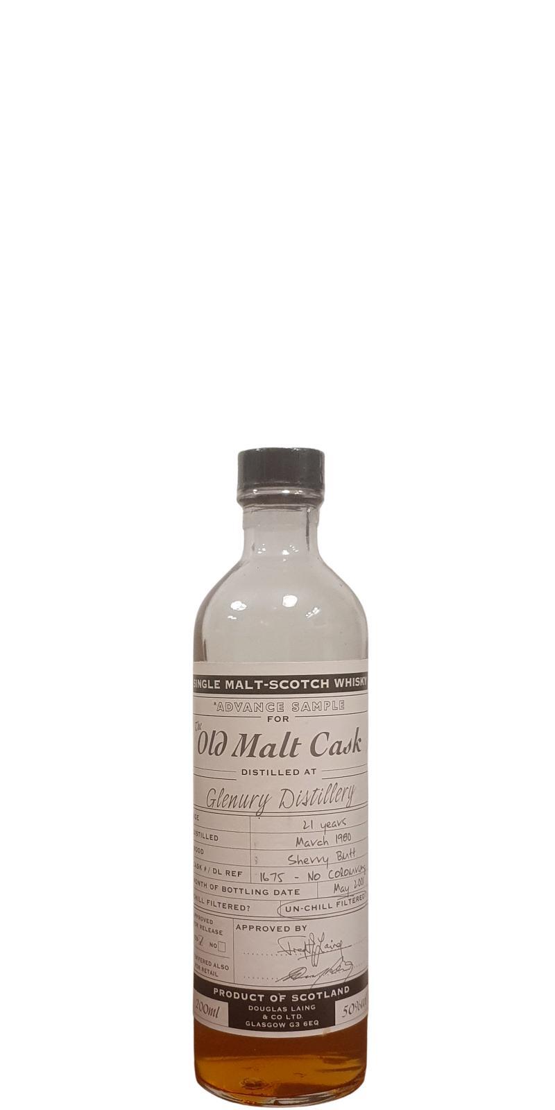Glenury Royal 1980 DL  The Old Malt Cask -  Advanced Sample