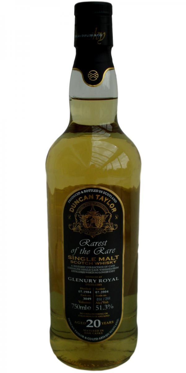 Glenury Royal 1984 DT  Rarest of the Rare