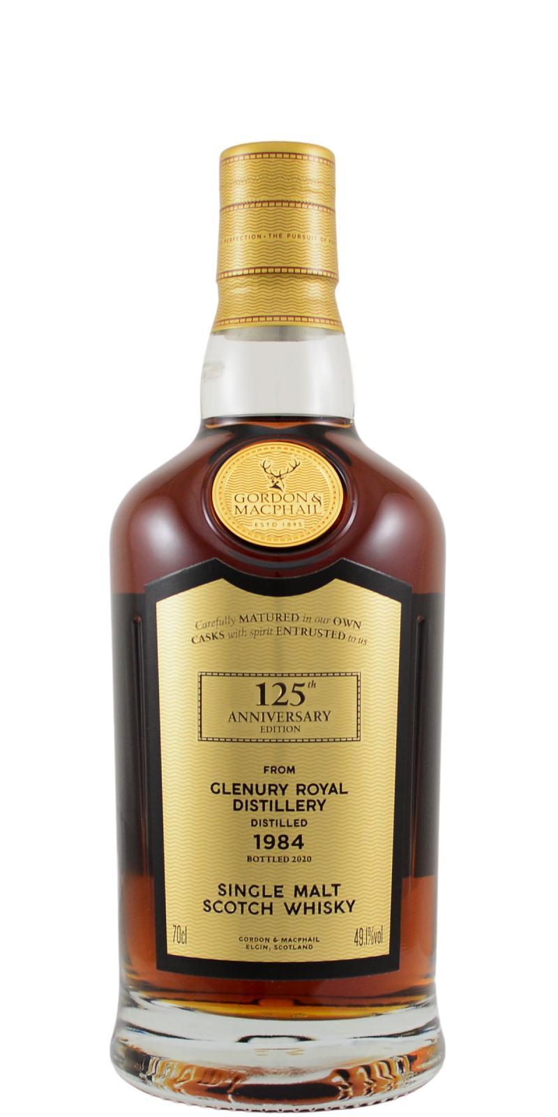 Glenury Royal 1984 GM  125th Anniversary Edition