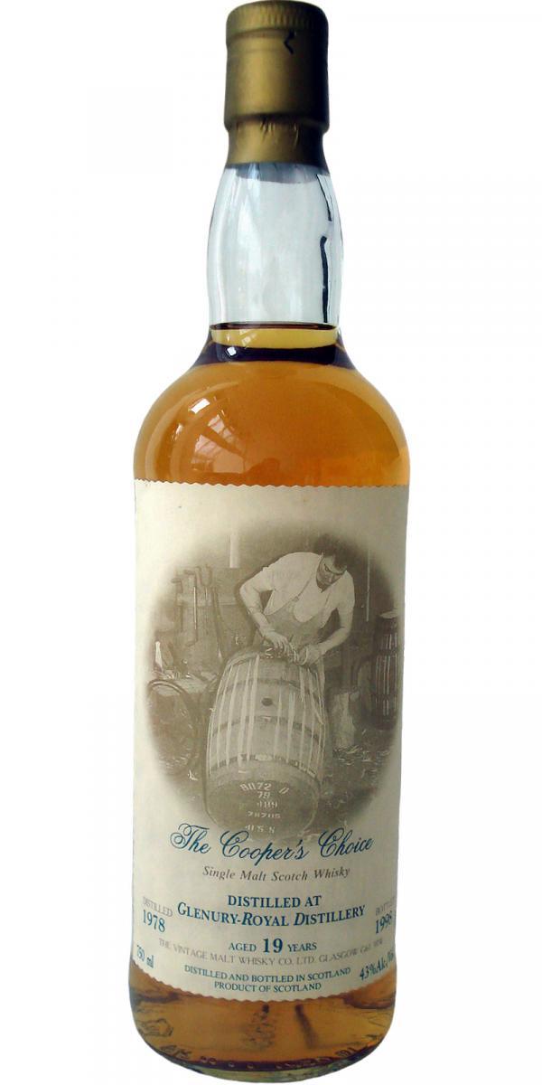 Glenury Royal 1978 VM  The Cooper's Choice