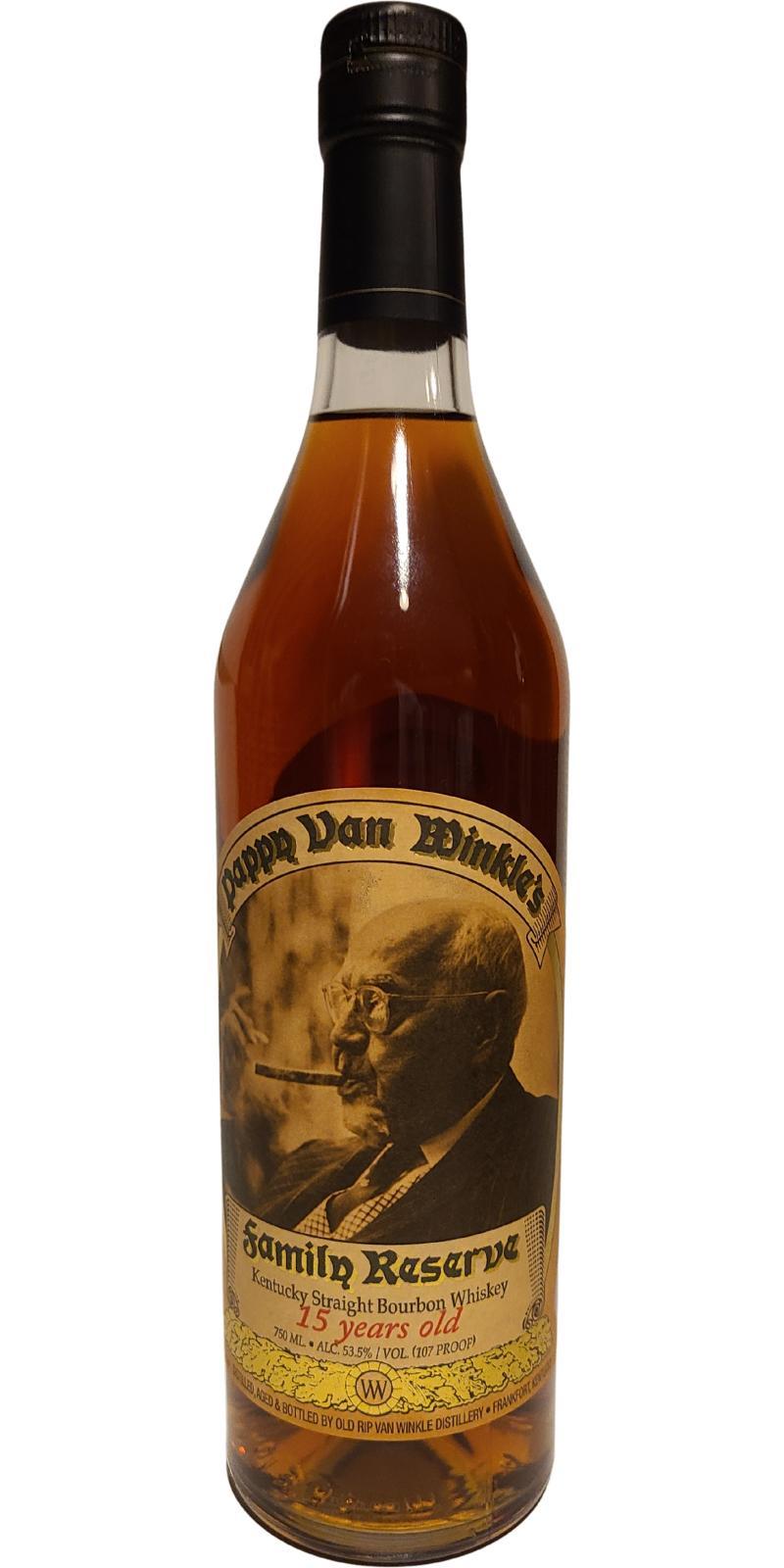 Pappy Van Winkle's 15-year-old  Family Reserve Kentucky Straight Bourbon Whiskey