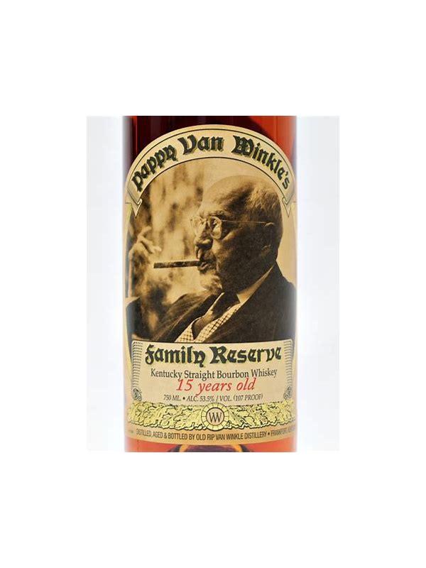 Pappy Van Winkle's 15-year-old  Family Reserve Kentucky Straight Bourbon Whiskey
