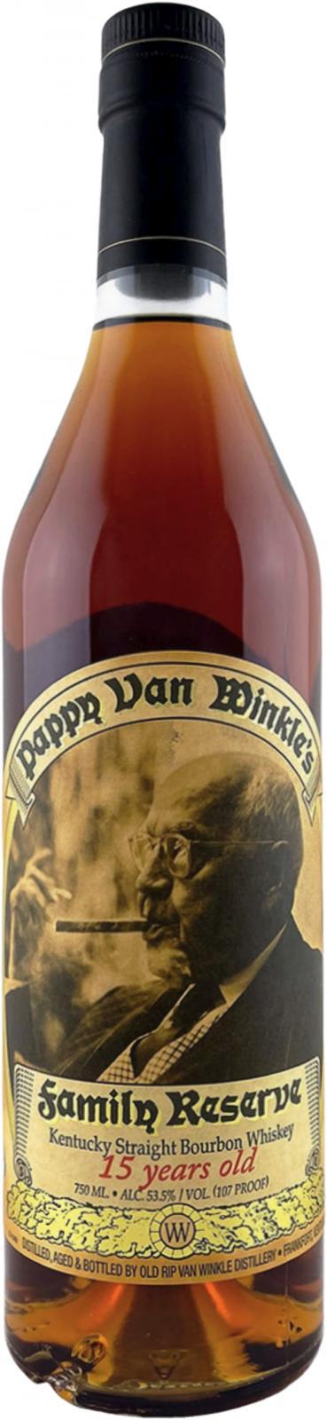 Pappy Van Winkle's 15-year-old  Family Reserve Kentucky Straight Bourbon Whiskey