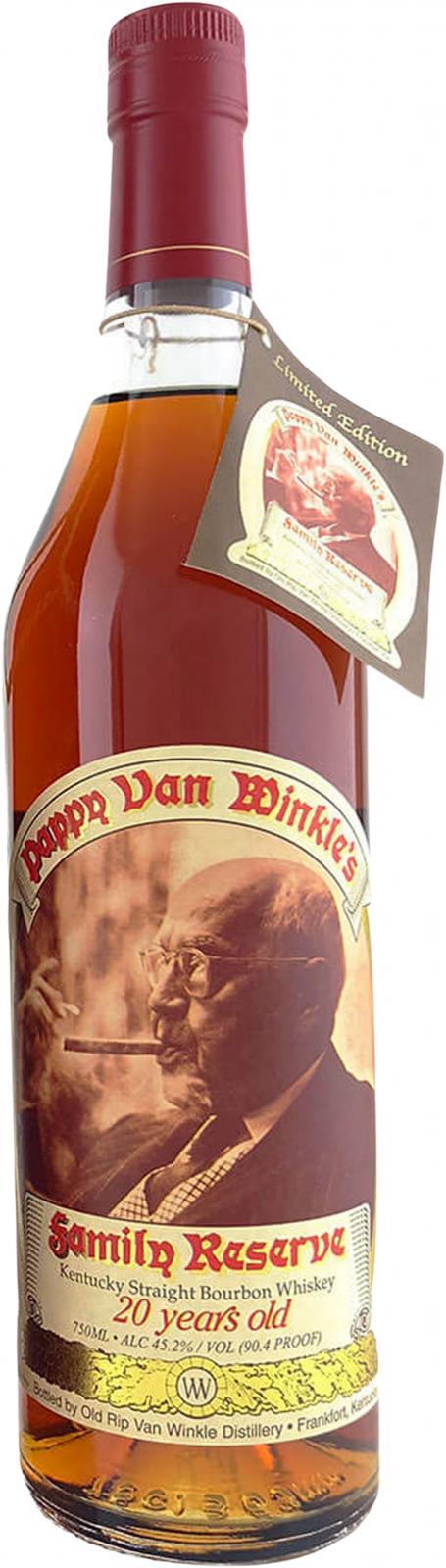 Pappy Van Winkle's 20-year-old  Family Reserve