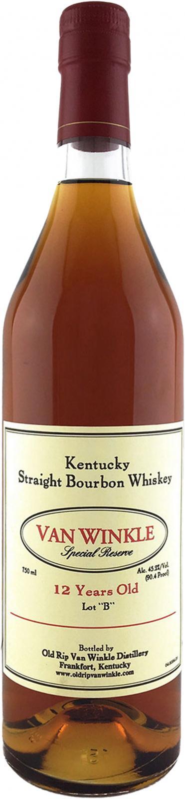 Van Winkle 12-year-old  Special Reserve Lot 'B'
