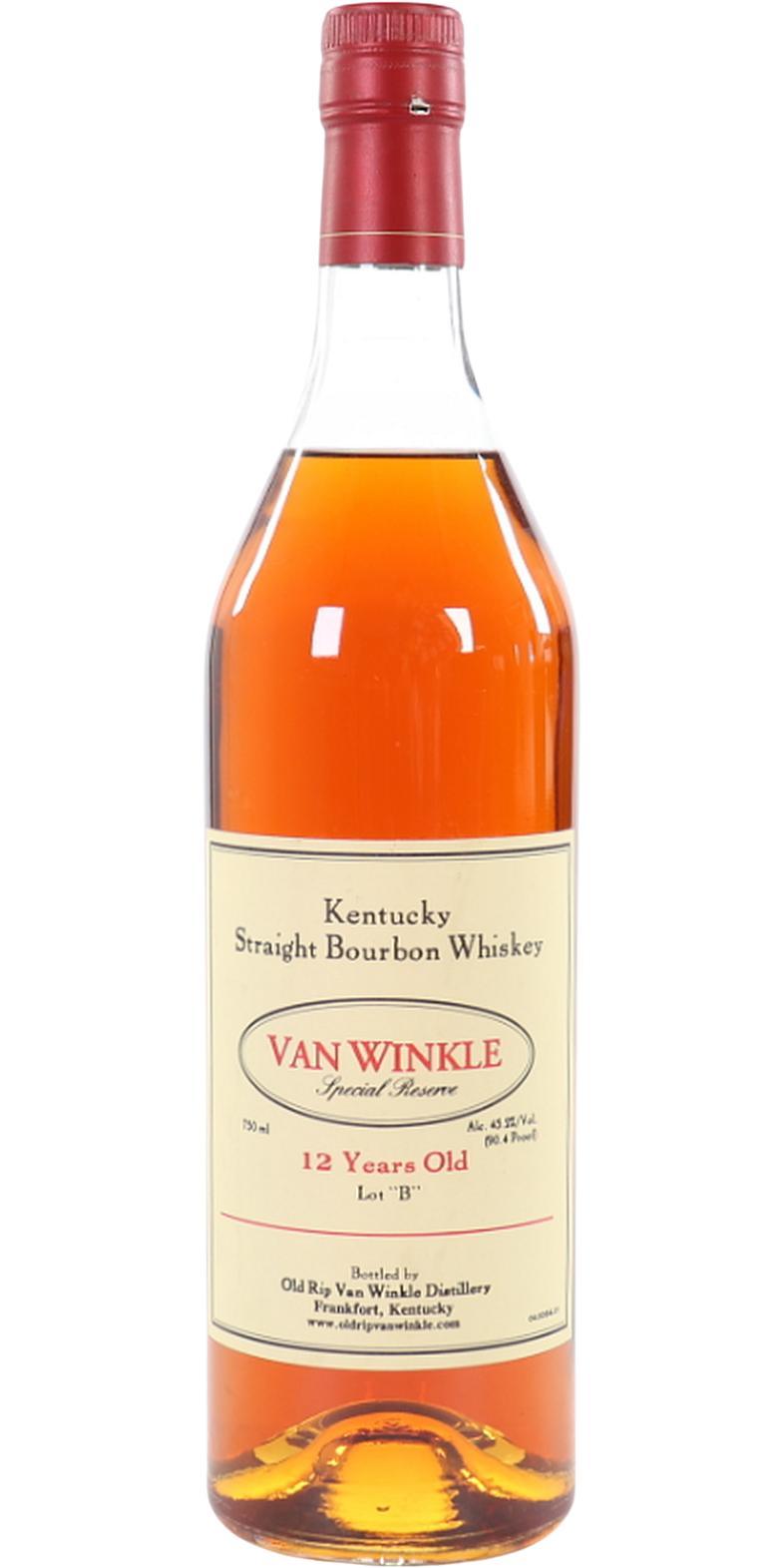 Van Winkle 12-year-old  Special Reserve - Lot “B”