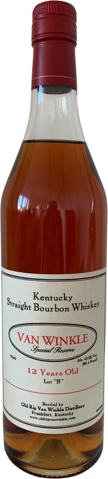 Van Winkle 12-year-old  Special Reserve Lot 'B'