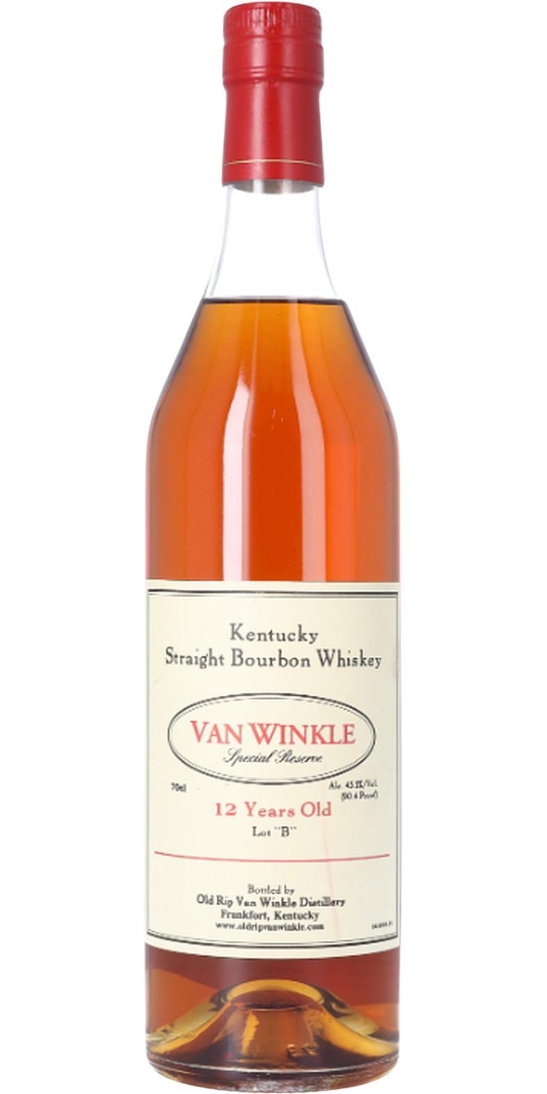 Van Winkle 12-year-old  Special Reserve Lot 'B'