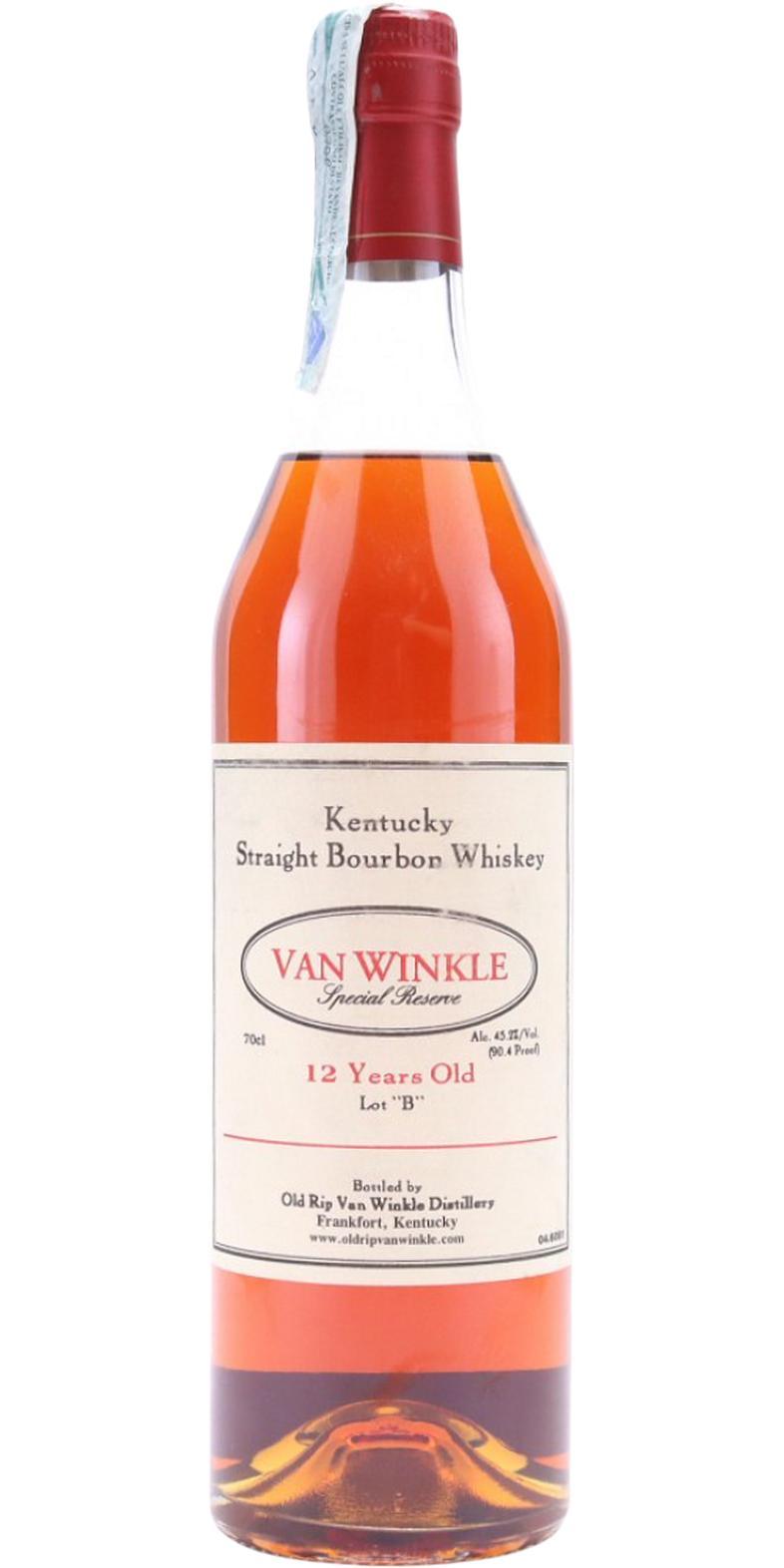 Van Winkle 12-year-old  Special Reserve Lot 'B'