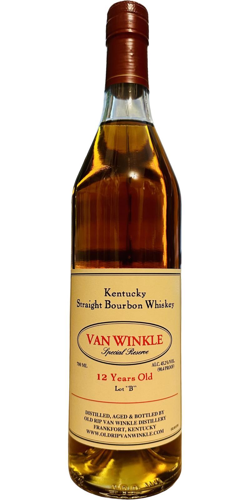 Van Winkle 12-year-old  Special Reserve Lot 'B'