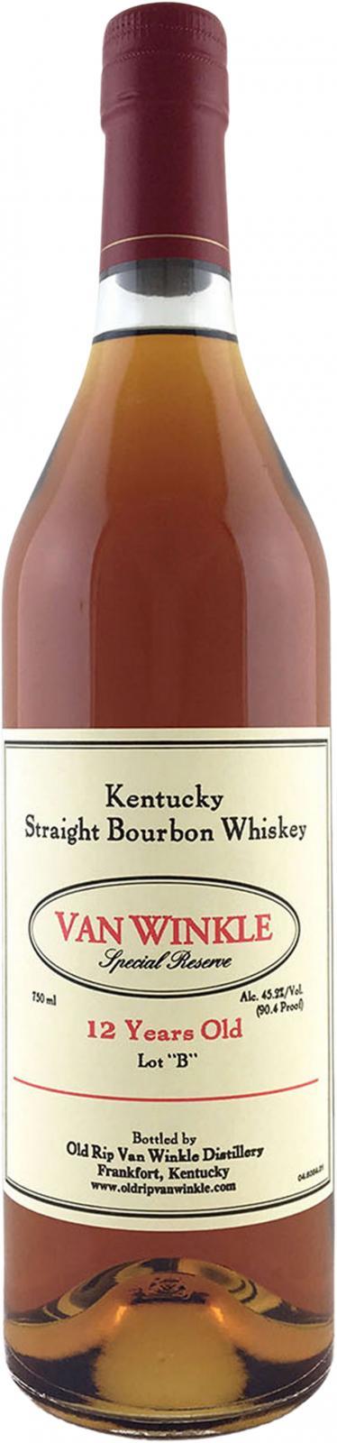 Van Winkle 12-year-old  Special Reserve - Lot “B”