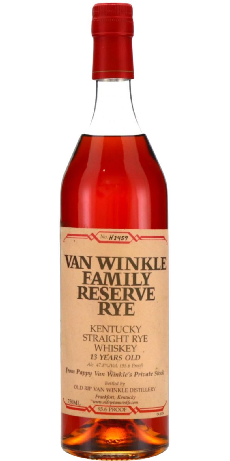 Van Winkle 13-year-old  Family Reserve Rye