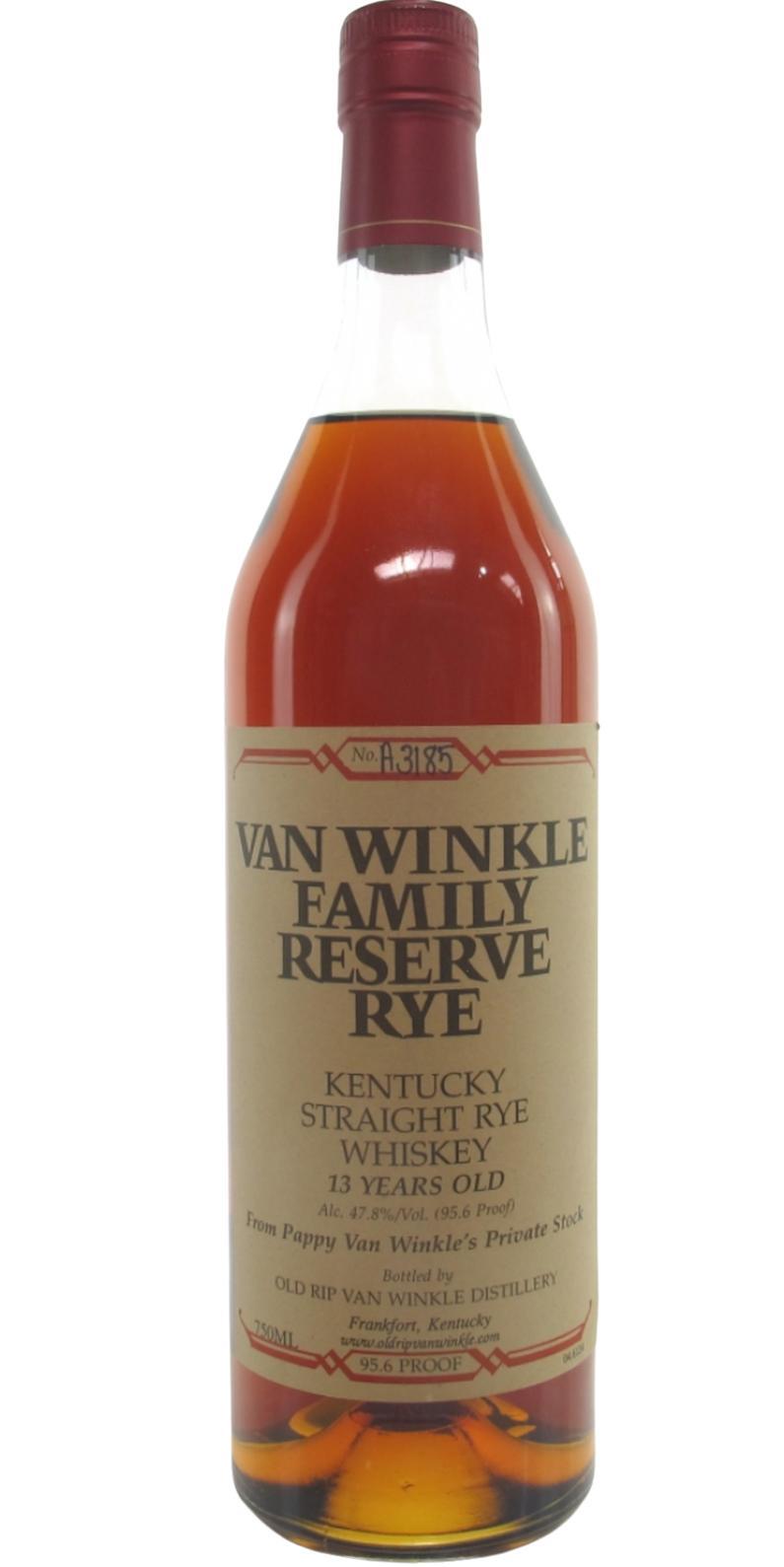Van Winkle 13-year-old  Family Reserve Rye